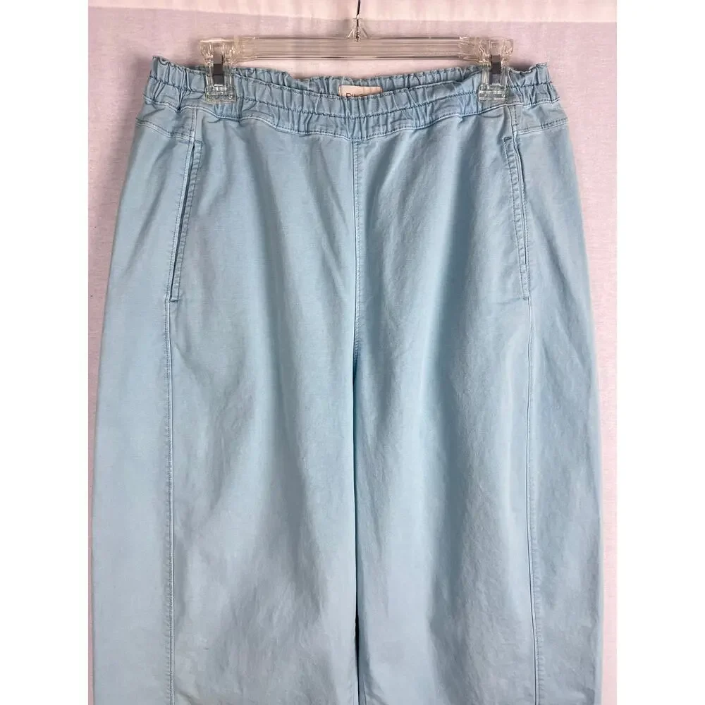 Anthropologie Izzie Wide-Leg Pants in Light Blue - Picture 5 of 8